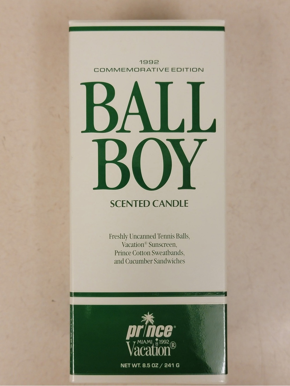 Fresh Uncanned Tennis Ball-Scented Candle — 1992 Commemorative Edition